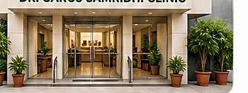 Entrance of Dr. Garg's Samridhi Clinic
